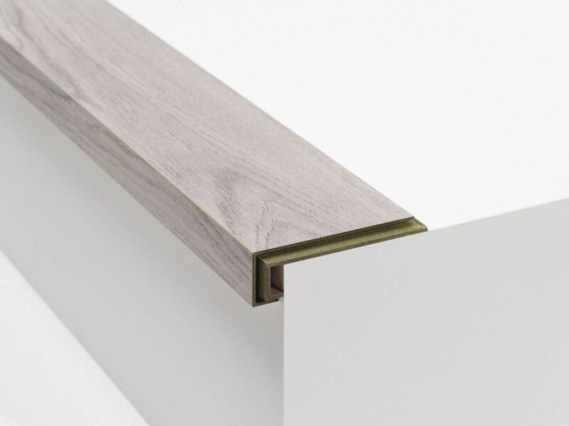 Grey Kalmar (Gris) 8mm Laminate Bullnose