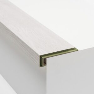 White Kalmar (Blanc) 8mm Laminate Bullnose