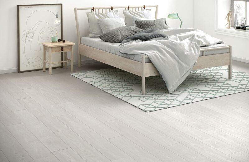 White Kalmar (Blanc) 8mm Panele Podłogowe 2.065m2 Finfloor - obrazek 2