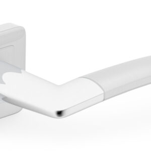 Linea Brushed Nickel/Chrome Door Handle