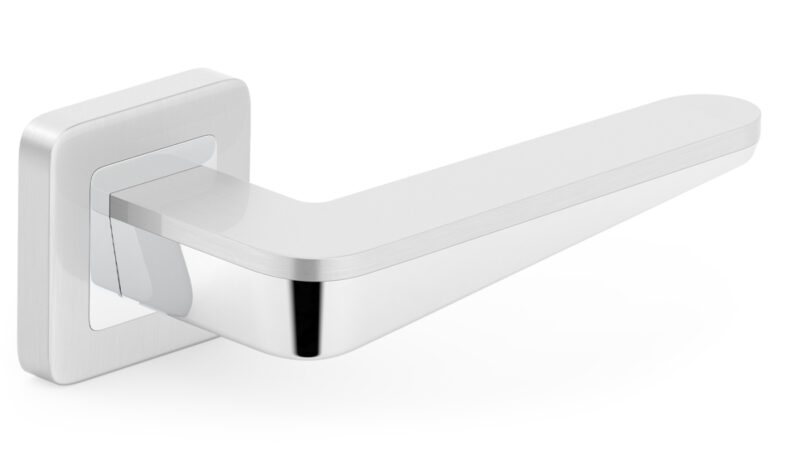 Duo Brushed Nickel/Chrome Door Handle