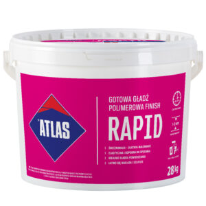 RAPID ready-to-use polymer finishing plaster 18kg Atlas