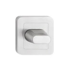 Brushed Nickel/Chrome Bathroom Lock