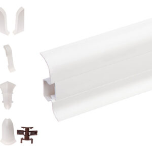 white skirting board