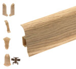 Skirting Board Premium m135 Classic Oak 59mm 2.2m + Accessories