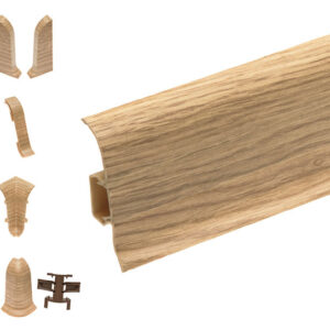 Skirting Board Premium m135 Classic Oak 59mm 2.2m + Accessories
