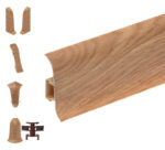 Skirting Board Premium m141 Alabama Oak 59mm 2.2m + Accessories