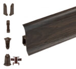 Skirting Board Premium m176 Congo Oak 59mm+ Accessories