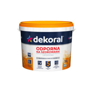Washable White Matt Emulsion Paint 3l Akrylit W Dekoral