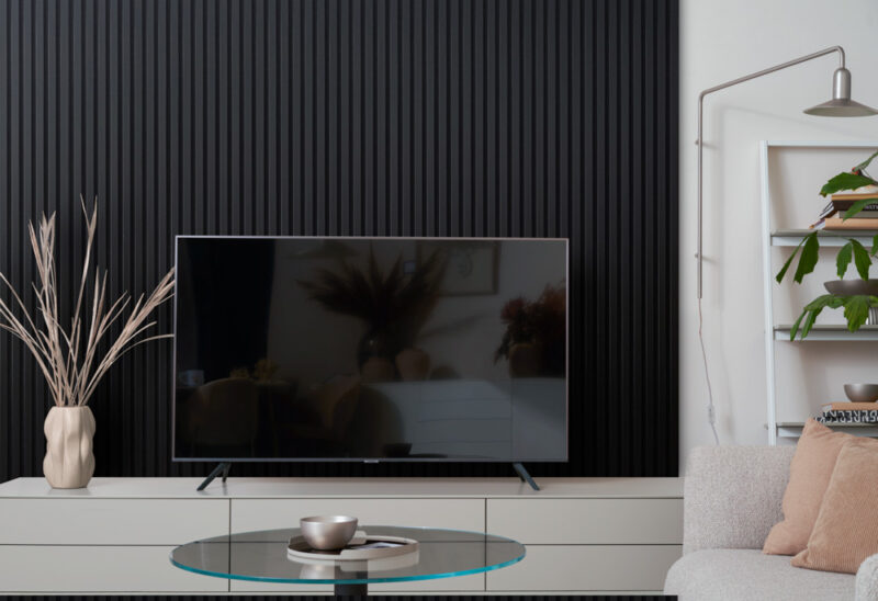 Acoustic Black Slat Panels on Black Felt 30x265cm - Image 5