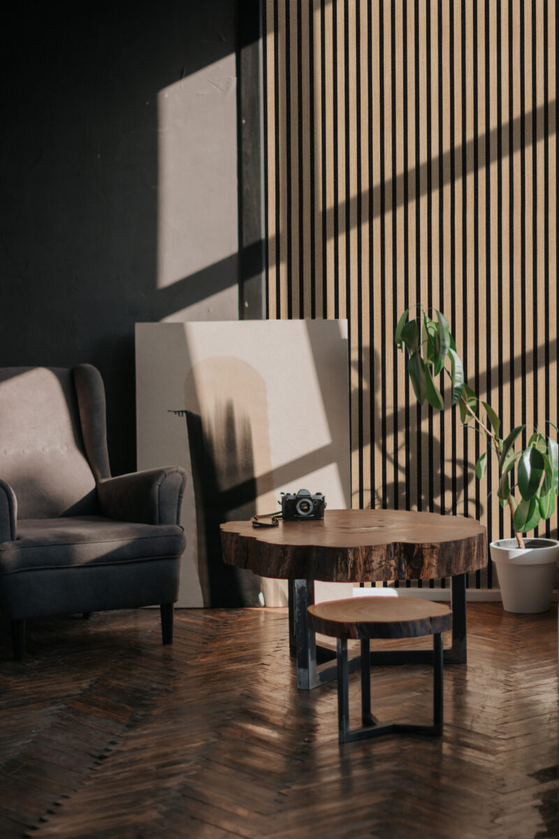 Acoustic Oak Slat PREMIUM Panels on Black Felt 30x265cm - Image 4