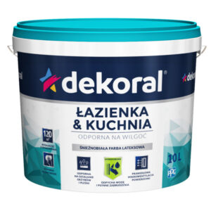 Kitchen & Bathroom White Emulsion Paint 10l  Dekoral