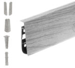Skirting Board Hi-Line m078 Grey Oak 75mm 2.5m + Accessories