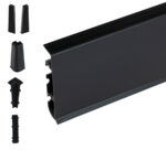 black skirting boards