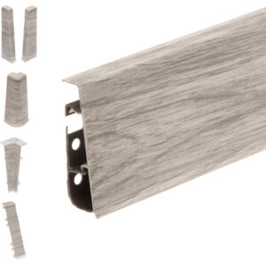Skirting Board Hi-Line m232 Hokaido Oak 75mm 2.5m + Accessories