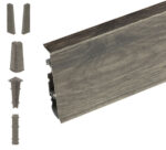 Skirting Board Hi-Line m334 Olivier Oak 75mm 2.5m + Accessories
