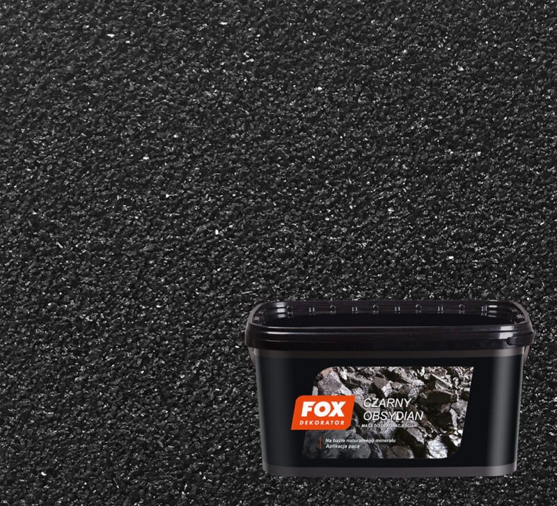 Fine Black Obsidian Fox Dekorator [6m2] 8kg