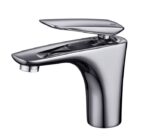 Mayo Deck-Mounted Washbasin Faucet Chrome + click-clack Drain Plug Cersanit
