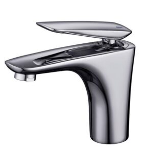 Mayo Deck-Mounted Washbasin Faucet Chrome + click-clack Drain Plug Cersanit