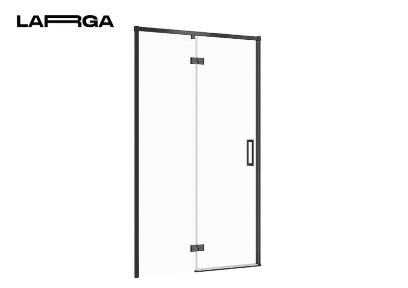 Shower Enclosure Door With Hinges Larga Black 80x195, Left Cersanit