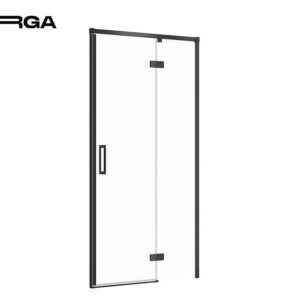 Shower Enclosure Door With Hinges Larga Black 90x195, Right Cersanit