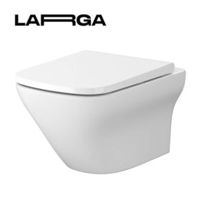 SET B332 Larga Square Rimless Toilet + Antibacterial Seat