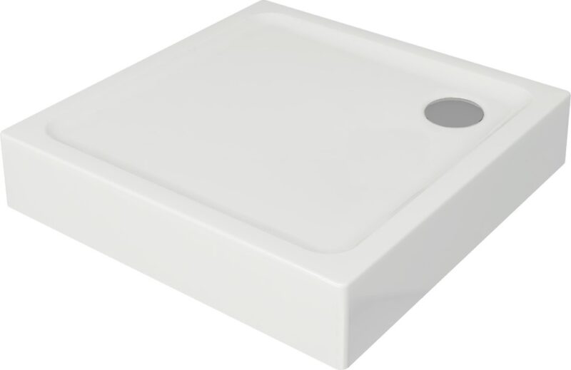 Brodzik Kwadratowy Tako 80x80x16, zintegrowany Cersanit