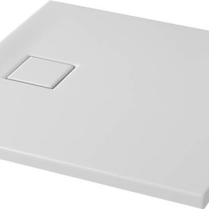 Shower Tray Square Tako Slim 80x80x4cm White Matt + Siphon Cersanit