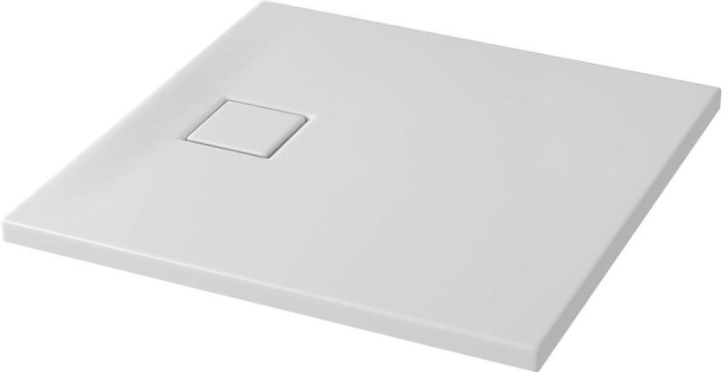 Brodzik Kwadratowy Tako Slim Biały Mat 80x80x4 + Syfon Cersanit