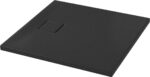 Brodzik Kwadratowy Tako Slim Czarny Mat 80x80x4 + Syfon Cersanit
