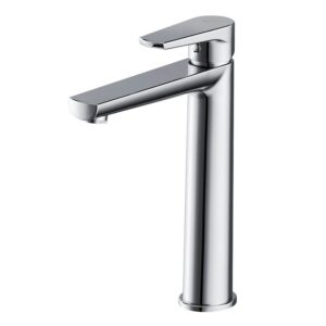 Moduo Deck-Mounted High Washbasin Faucet Chrome Cersanit