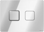 Accento Square Pneumatic Flush Button Chrome Cersanit
