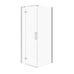 CORNER SHOWER ENCLOSURE JOTA (80x80X195) - LEFT TRANSPARENT GLASS - CHROME Cersanit