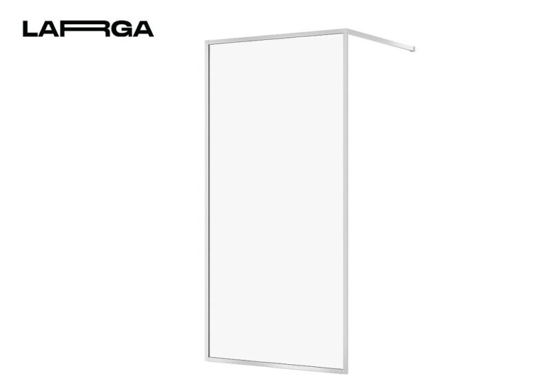 Shower Enclosure Walk-In Larga Chrome 90X200 Transparent Glass Cersanit