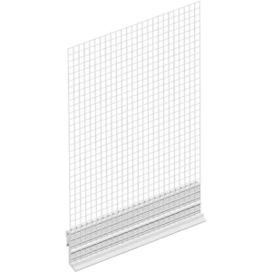 Clip on drip profile with mesh for base track staring profile 2.5m