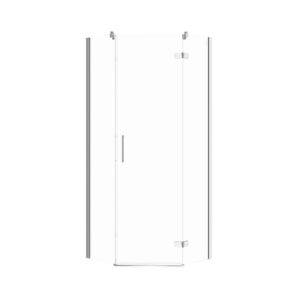 Pentagonal shower enclosure jota 90x90x195 right, chrome, transparent glass Cersanit