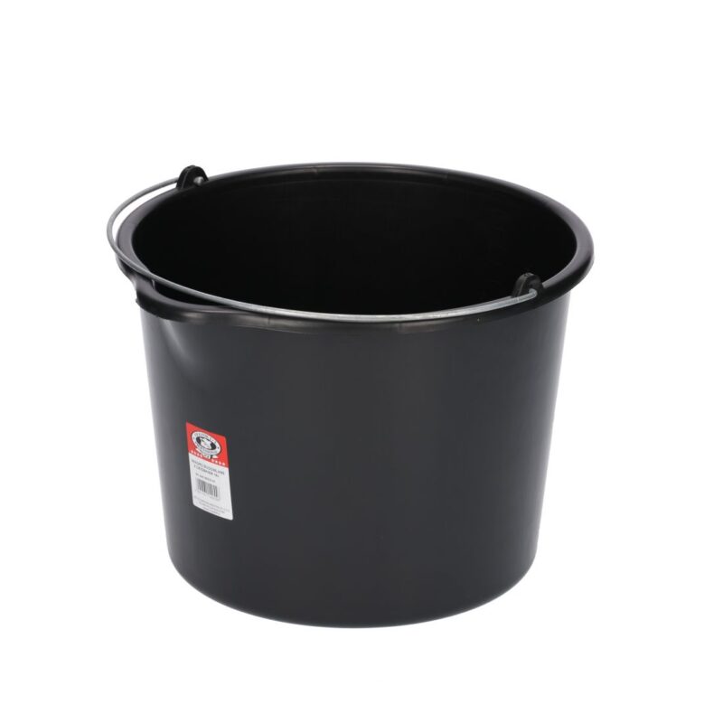 Black Builders Bucket with pouring spout 20L WDD20
