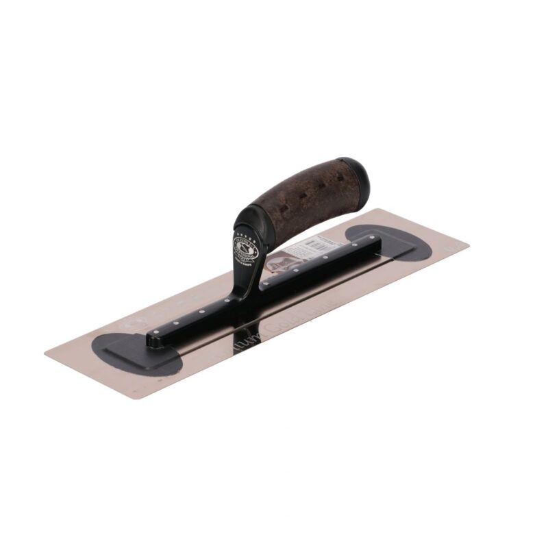 Ultra Flexible Smooth Finishing Trowel 0.3mm Leather handgrip 16'' 406x100 - Image 4