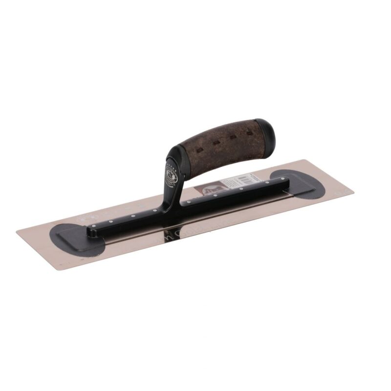 Ultra Flexible Smooth Finishing Trowel 0.3mm Leather handgrip 16'' 406x100 - Image 3