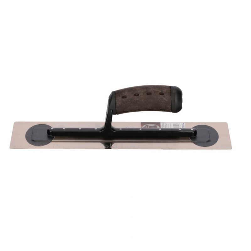 Ultra Flexible Smooth Finishing Trowel 0.3mm Leather handgrip 16'' 406x100 - Image 2