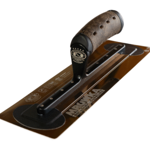 Ultra Flexible Smooth Finishing Trowel 0.3mm Leather handgrip 14'' 356x100