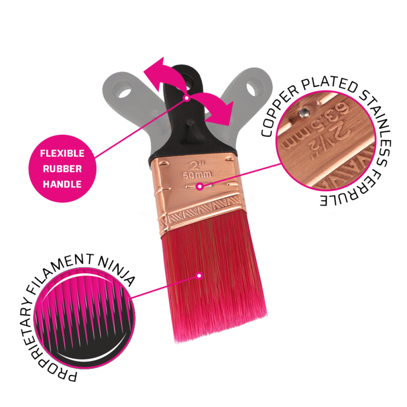 Paint brush NINJA 330 Soft Handle 50mm 2'' - Image 2
