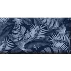Upholstered panel FLLOW 30x60cm 3cm Palms Blue