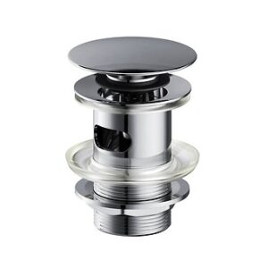 Metalowy korek klik-klak g 1 1/4 cała chrom Cersanit