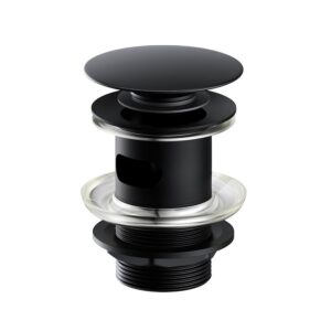 Metal click-clack plug g 1 1/4 inch black Cersanit