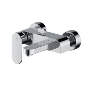 Crea wall mounted bath-shower faucet chrome Cersanit