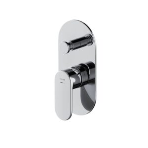 Crea concealed bath-shower faucet with box chrome Cersanit