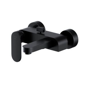 Crea wall mounted bath-shower faucet black Cersanit