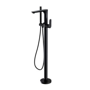 Crea freestanding bath-shower faucet black Cersanit