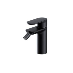 Crea deck-mounted bidet faucet black Cersanit